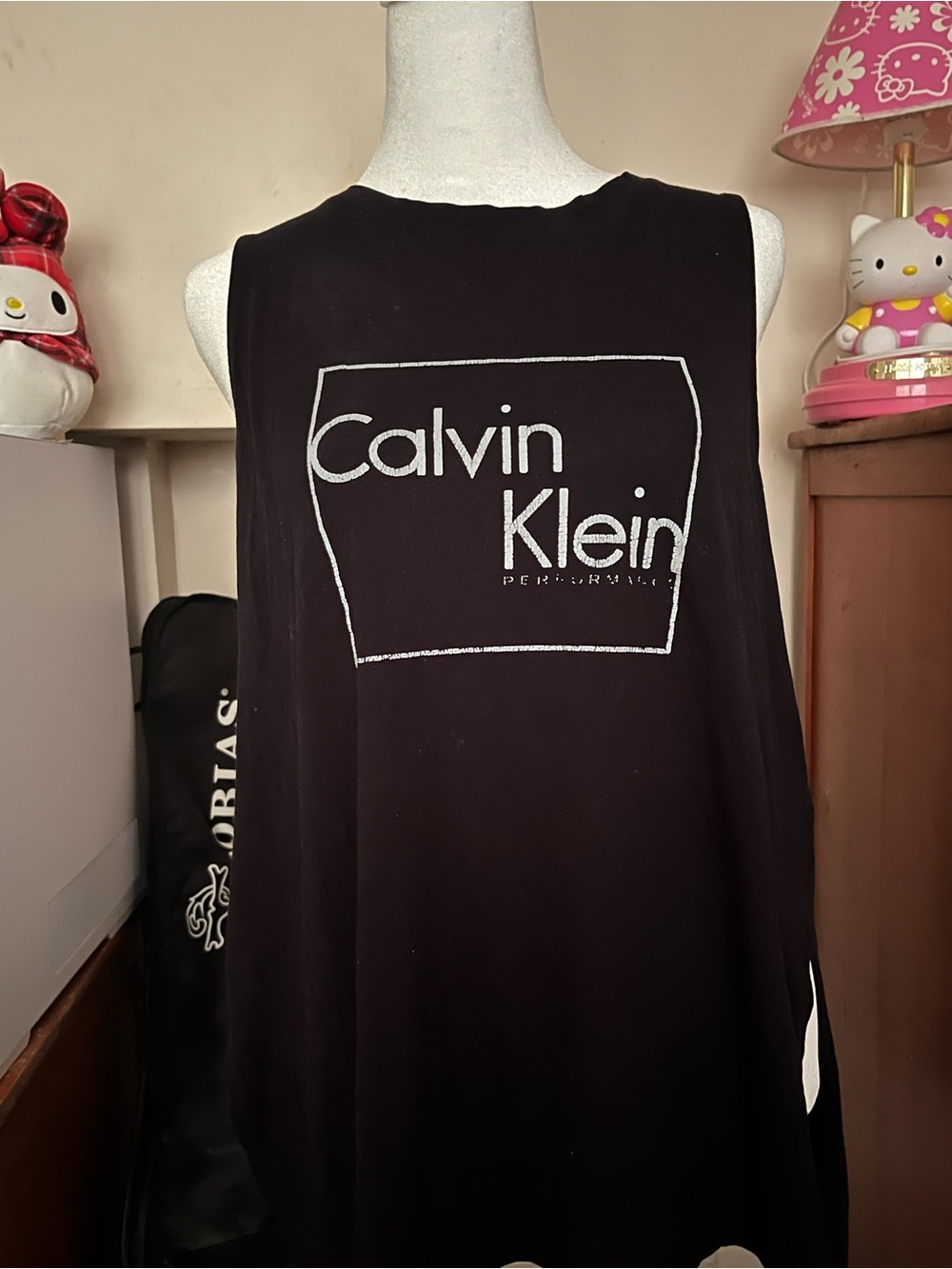 Calvin Klein Black Logo Tank Dress